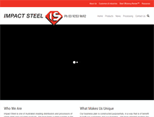 Tablet Screenshot of impactsteel.com.au